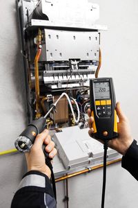 Testo 310 entry level flue gas analyser with pressure measurement printer kit