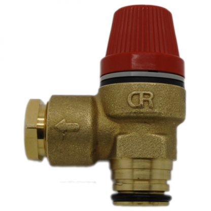 Altecnic - Caleffi 6 Bar Pushfit Safety Relief Valve for Manifold 312469