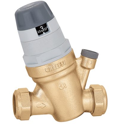 Caleffi 535022 Pressure reducing valve with self-contained replaceable cartridge 22mm