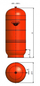 1300050000 - Zilmet 500 Litre Cal-Pro Heating Expansion Vessel