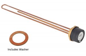 Tesla 27" Copper Immersion Heater with 2.1/4" Boss